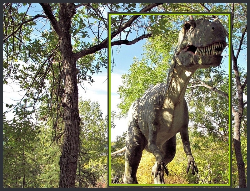 Image of a dinosaur, illustrating a localization example.