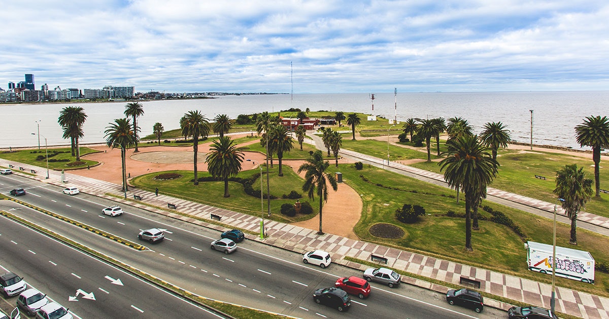 View from our new office next to the Rio de la Plata river.