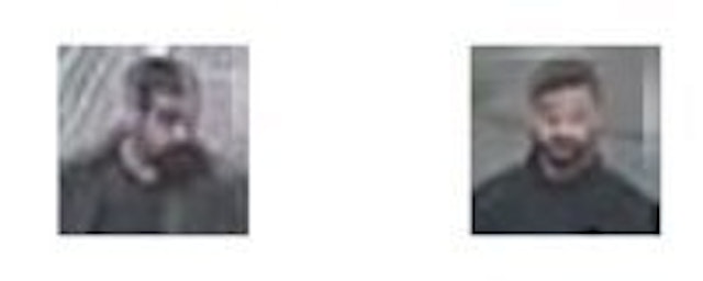 Image showing faces with beard from dataset