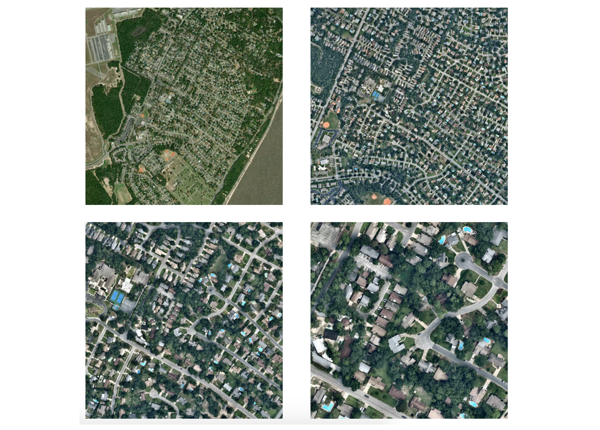Four satellite images