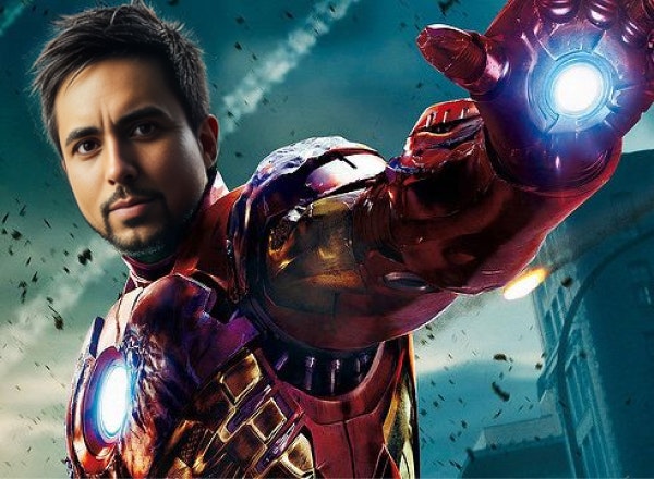 Ironman's picture with Fernando's face