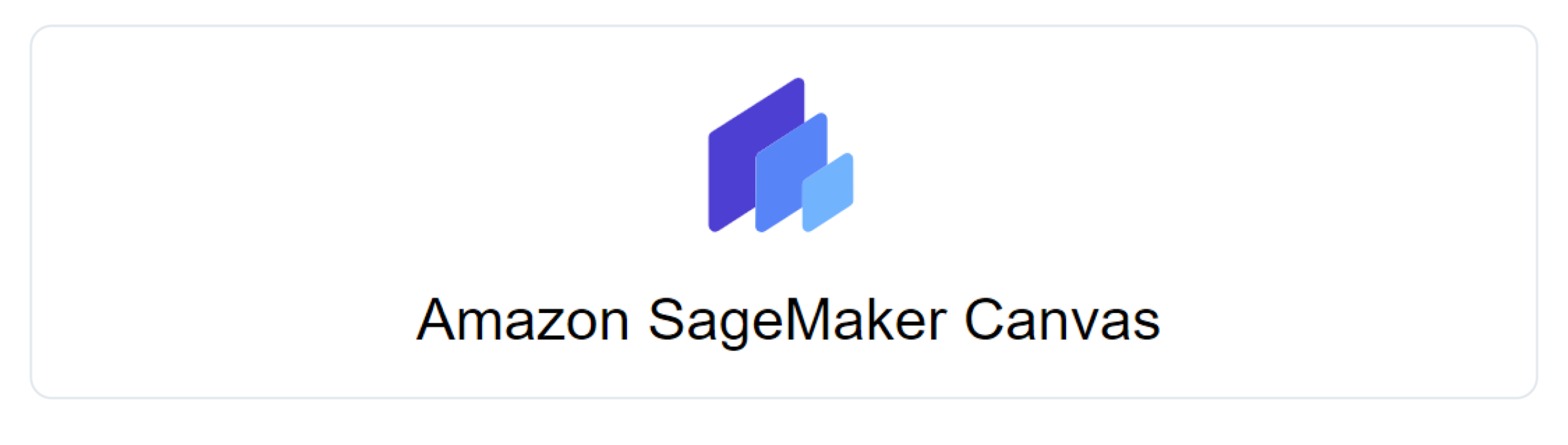 Sage Maker Canvas logo.