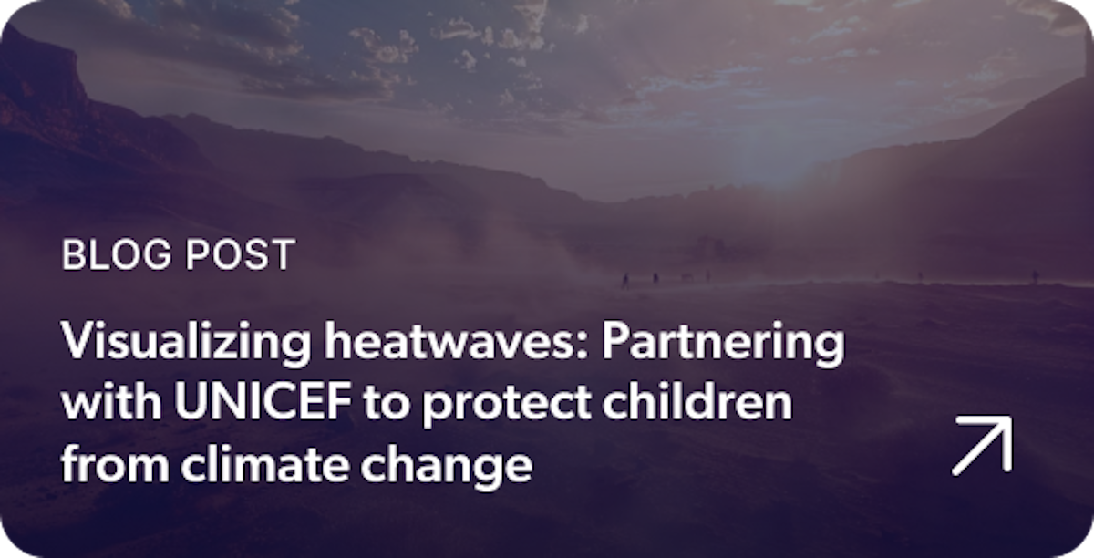 Partnering with Unicef for heat wave data visualizer blog post