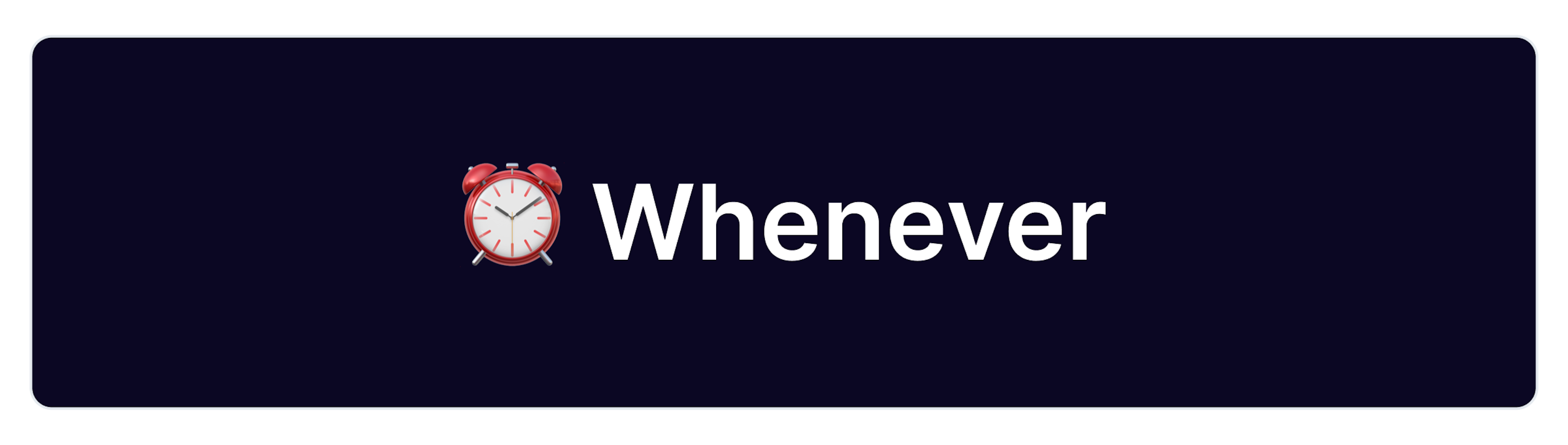 Whenever logo