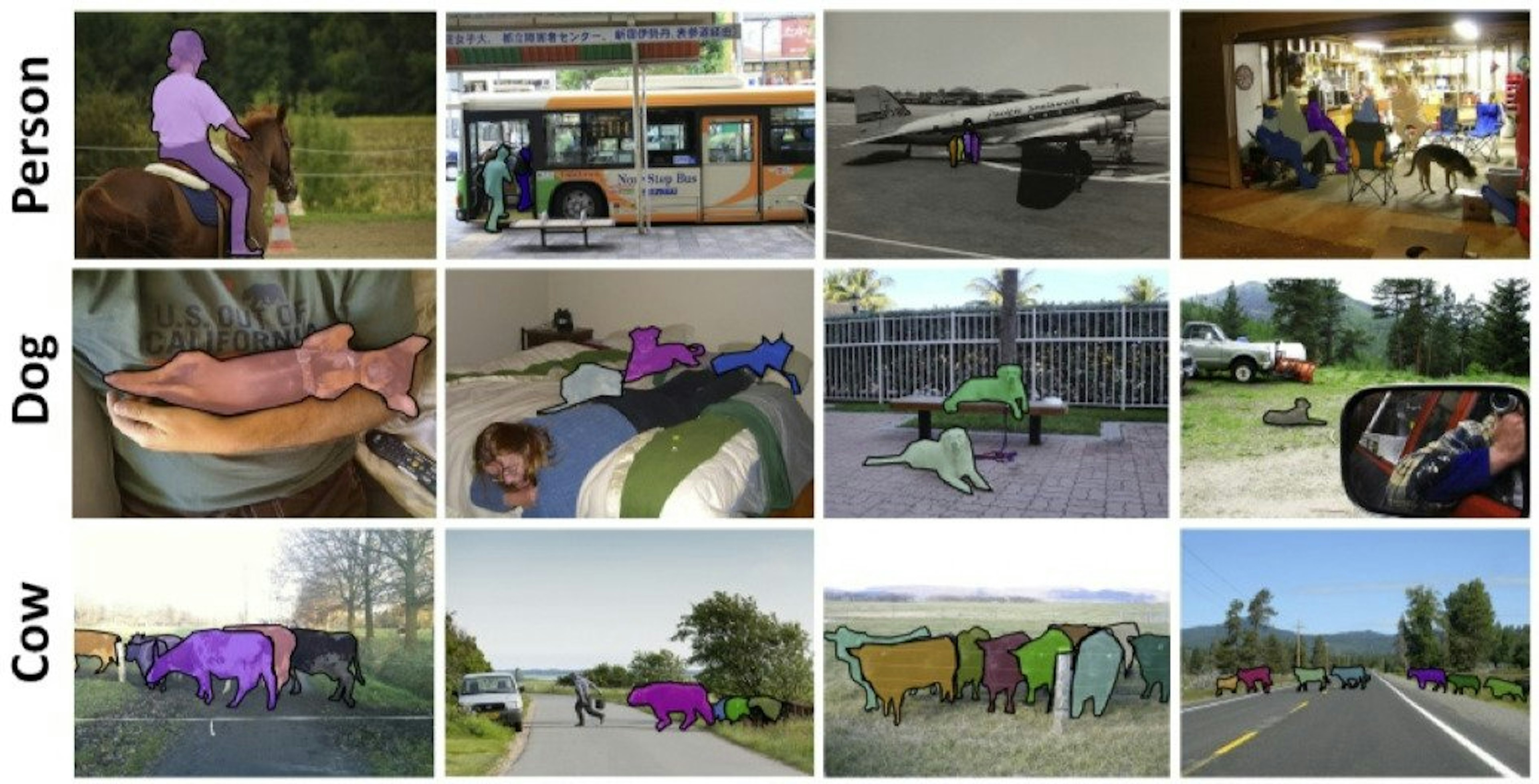 Examples of annotated images from the COCO dataset