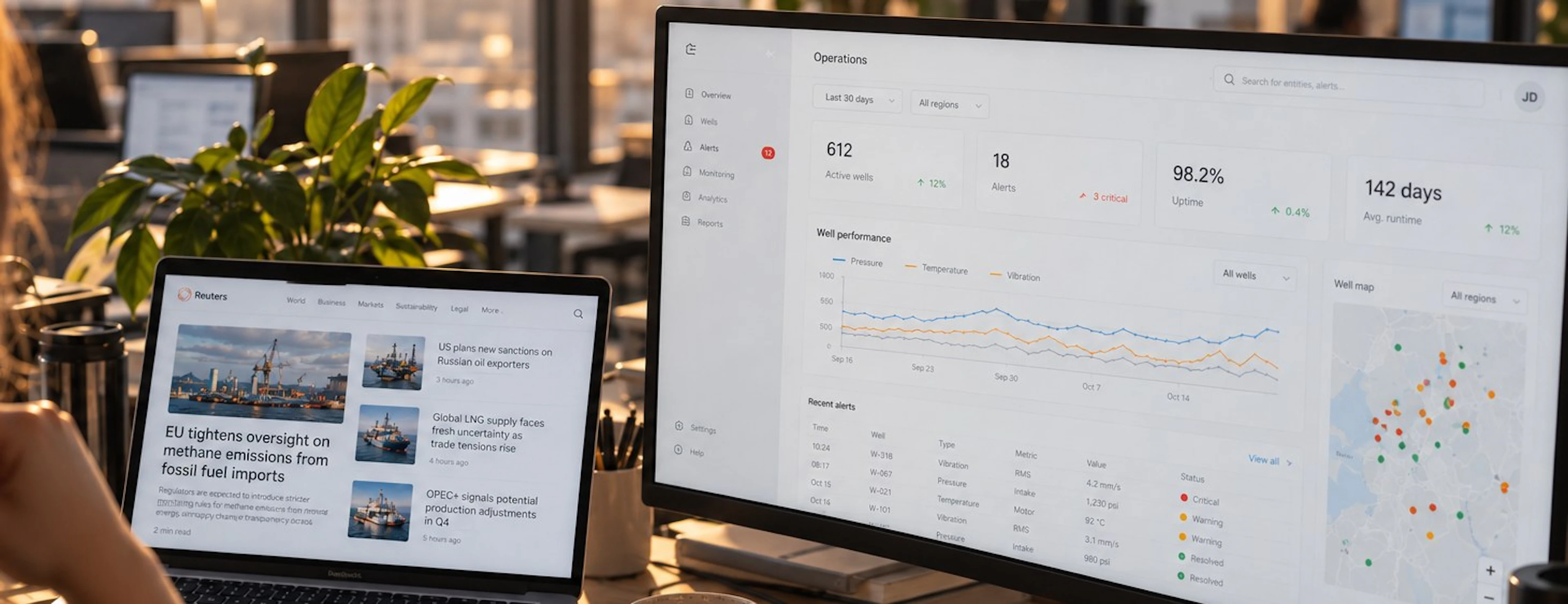 Key service providers monitoring system